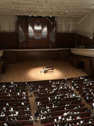 開演前のすみだトリフォニーホール 大ホール